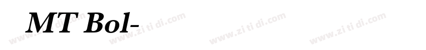 卡利斯MT Bol字体转换